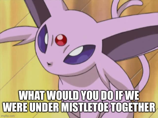 WHAT WOULD YOU DO IF WE WERE UNDER MISTLETOE TOGETHER | made w/ Imgflip meme maker