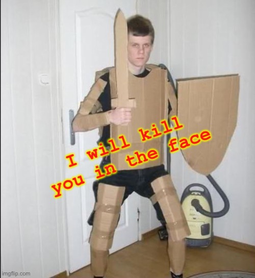 I will kill you in the face | image tagged in i will kill you in the face | made w/ Imgflip meme maker