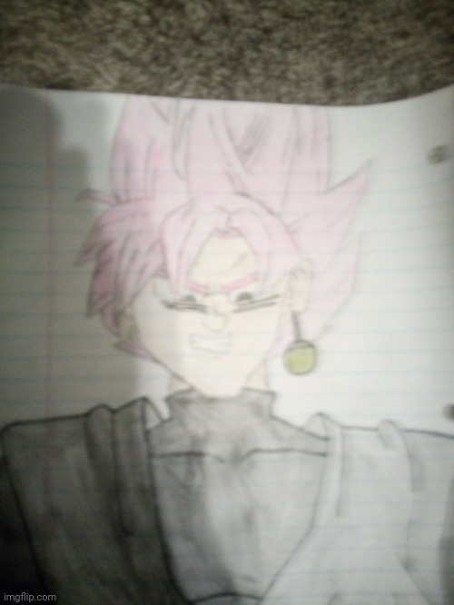 Goku Black | image tagged in goku black,drawing | made w/ Imgflip meme maker
