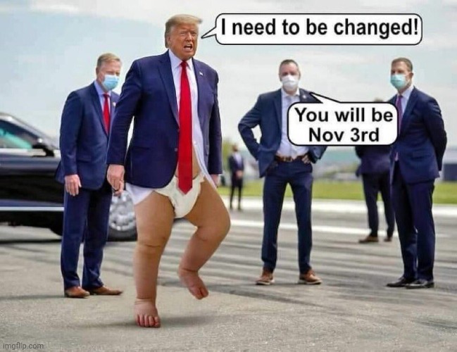 image tagged in diaper,donald trump | made w/ Imgflip meme maker