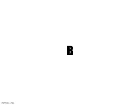 Blank White Template | B | image tagged in blank white template | made w/ Imgflip meme maker