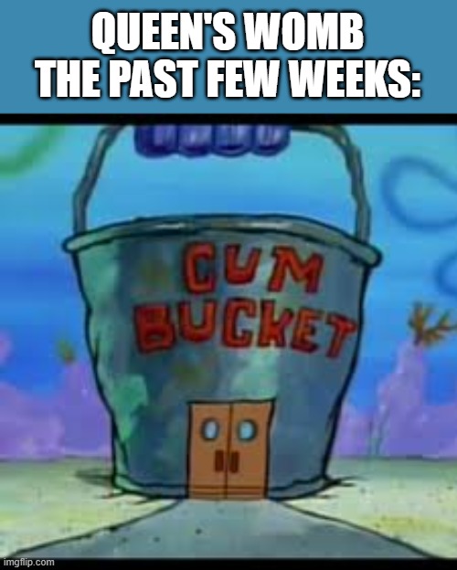this is a joke, queen please don't take this personal | QUEEN'S WOMB THE PAST FEW WEEKS: | made w/ Imgflip meme maker