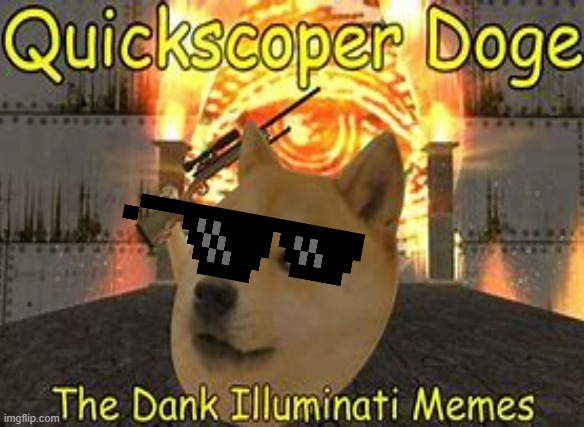 MLG Doggo (copped from chrome) | image tagged in funny,mlg doge | made w/ Imgflip meme maker
