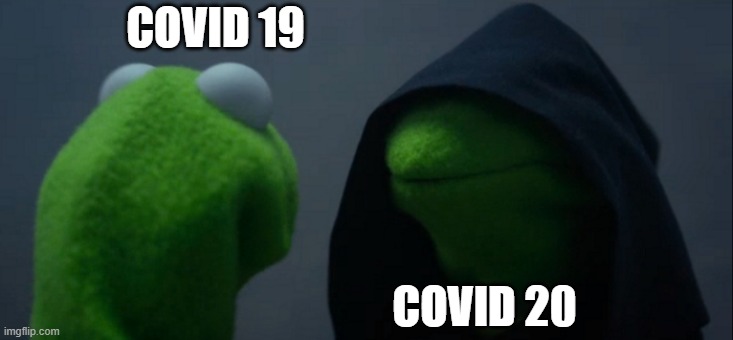 Be prepared....Let's hope 2021 is better! | COVID 19; COVID 20 | image tagged in memes,evil kermit,2020,covid-19,kermit | made w/ Imgflip meme maker