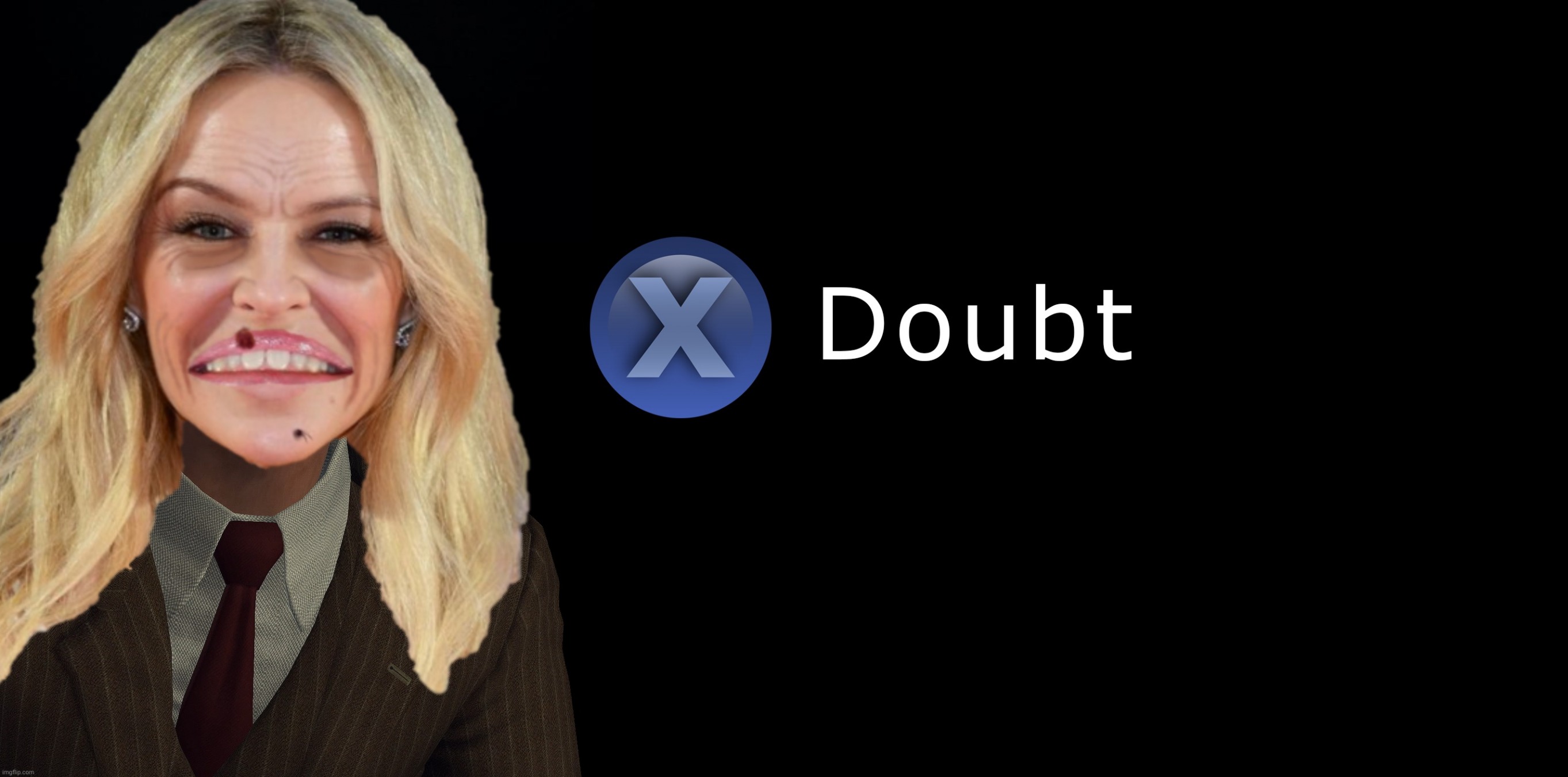 Kylie Minogue Press X to Doubt Blank Meme Template