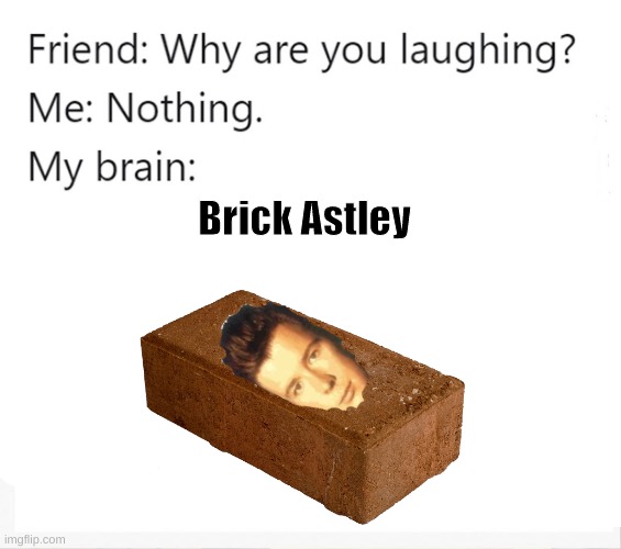 Hmmm, Yes | Brick Astley | image tagged in why are you laughing | made w/ Imgflip meme maker