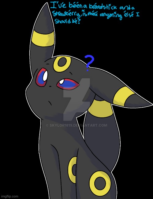 Confused Umbreon | image tagged in confused umbreon | made w/ Imgflip meme maker