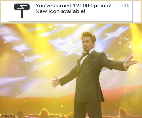 Nice. | image tagged in tony stark success | made w/ Imgflip meme maker