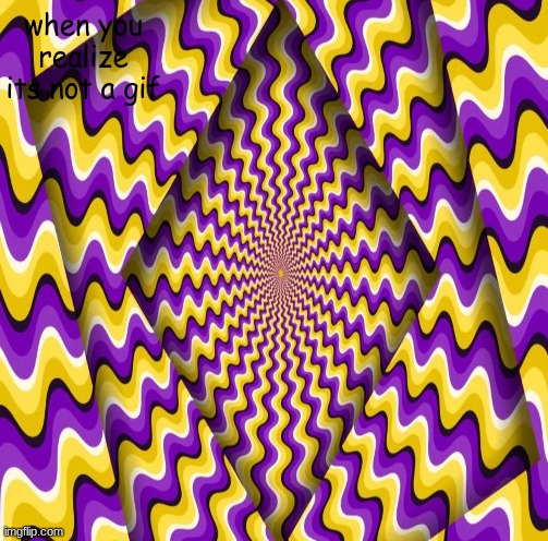 when you realize its not a gif | image tagged in optical illusion | made w/ Imgflip meme maker