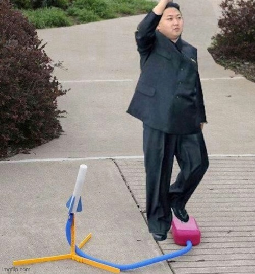 Kim Jong Un Nerf Missile | image tagged in kim jong un nerf missile | made w/ Imgflip meme maker