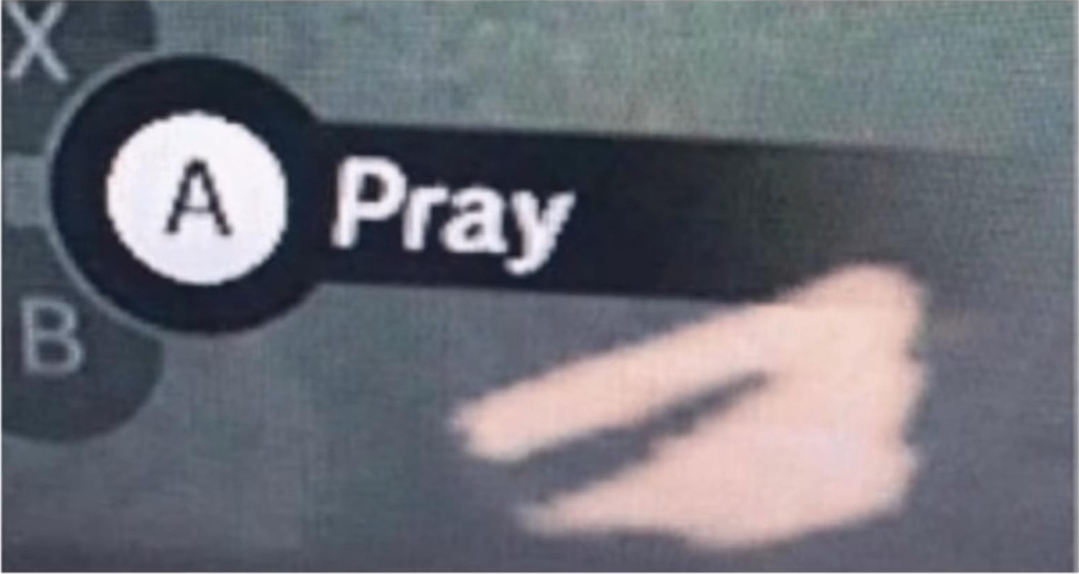 Pray Blank Meme Template