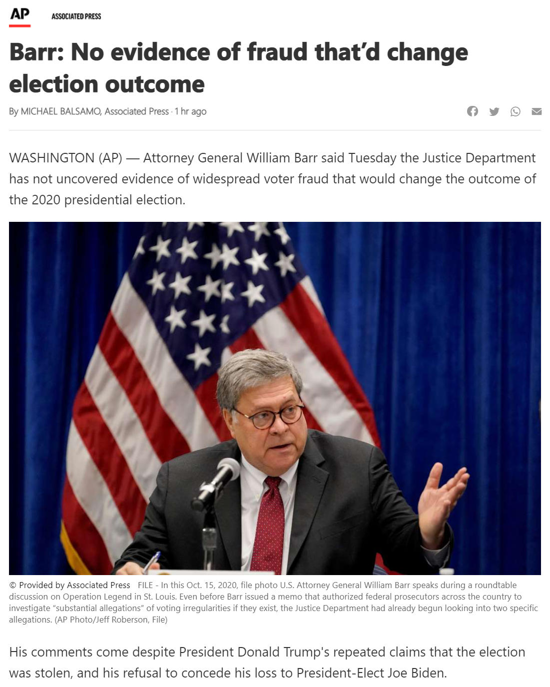 Willian Barr no evidence of fraud Blank Meme Template