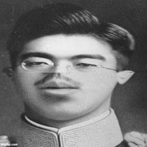 Squished Hirohito | image tagged in squished hirohito | made w/ Imgflip meme maker
