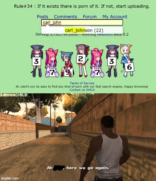 worst place in the world, rule 34 | image tagged in memes,funny,aw shit here we go again,rule 34,hentai_haters,gta san andreas | made w/ Imgflip meme maker