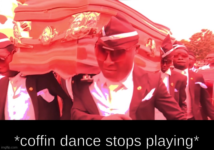 *coffin dance stops playing* | made w/ Imgflip meme maker
