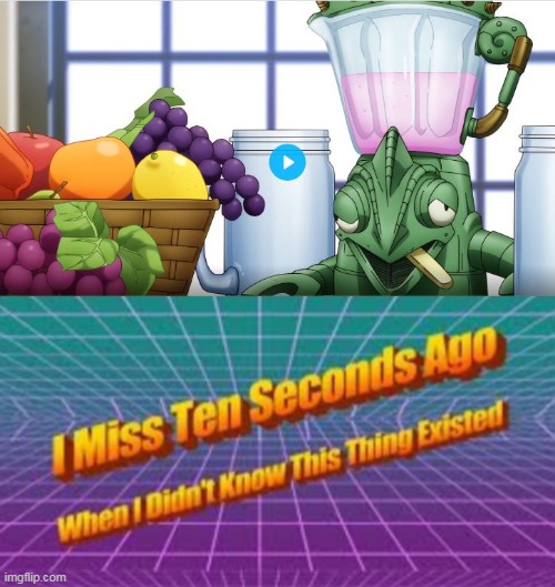 Scary Blender | image tagged in i miss ten seconds ago | made w/ Imgflip meme maker