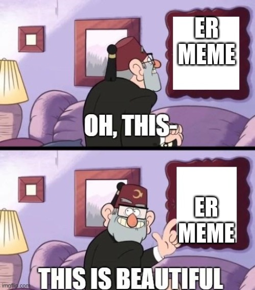 grunkle stan beautiful | ER MEME ER MEME | image tagged in grunkle stan beautiful | made w/ Imgflip meme maker