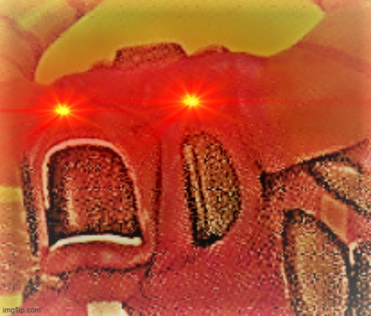 Behold my creation "ANGRY MINOTAUR" | image tagged in deep fried memes | made w/ Imgflip meme maker
