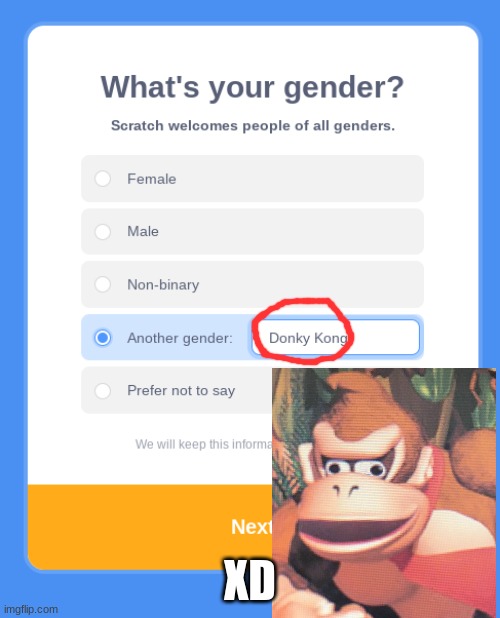 DK pride XD | XD | image tagged in donkey kong | made w/ Imgflip meme maker
