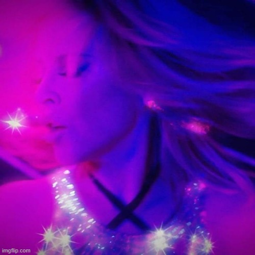 glam | image tagged in kylie pink purple,purple,pink,pretty,photography,disco | made w/ Imgflip meme maker
