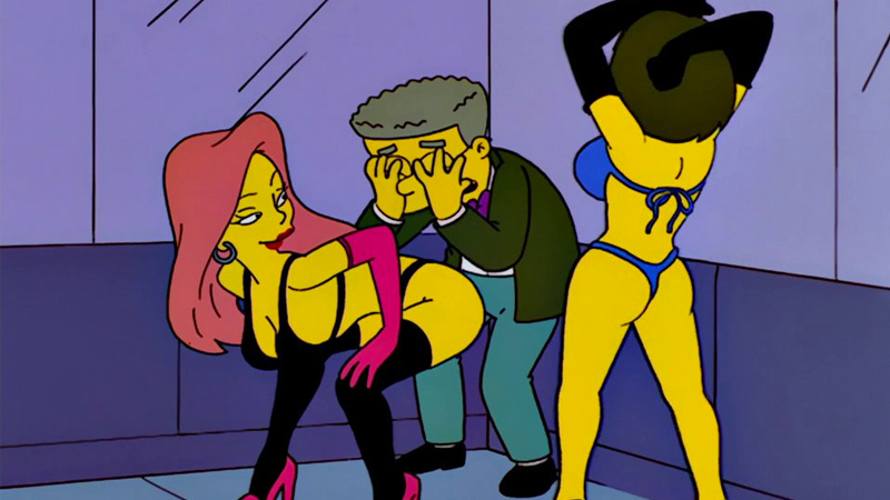 Smithers and Strippers Blank Meme Template