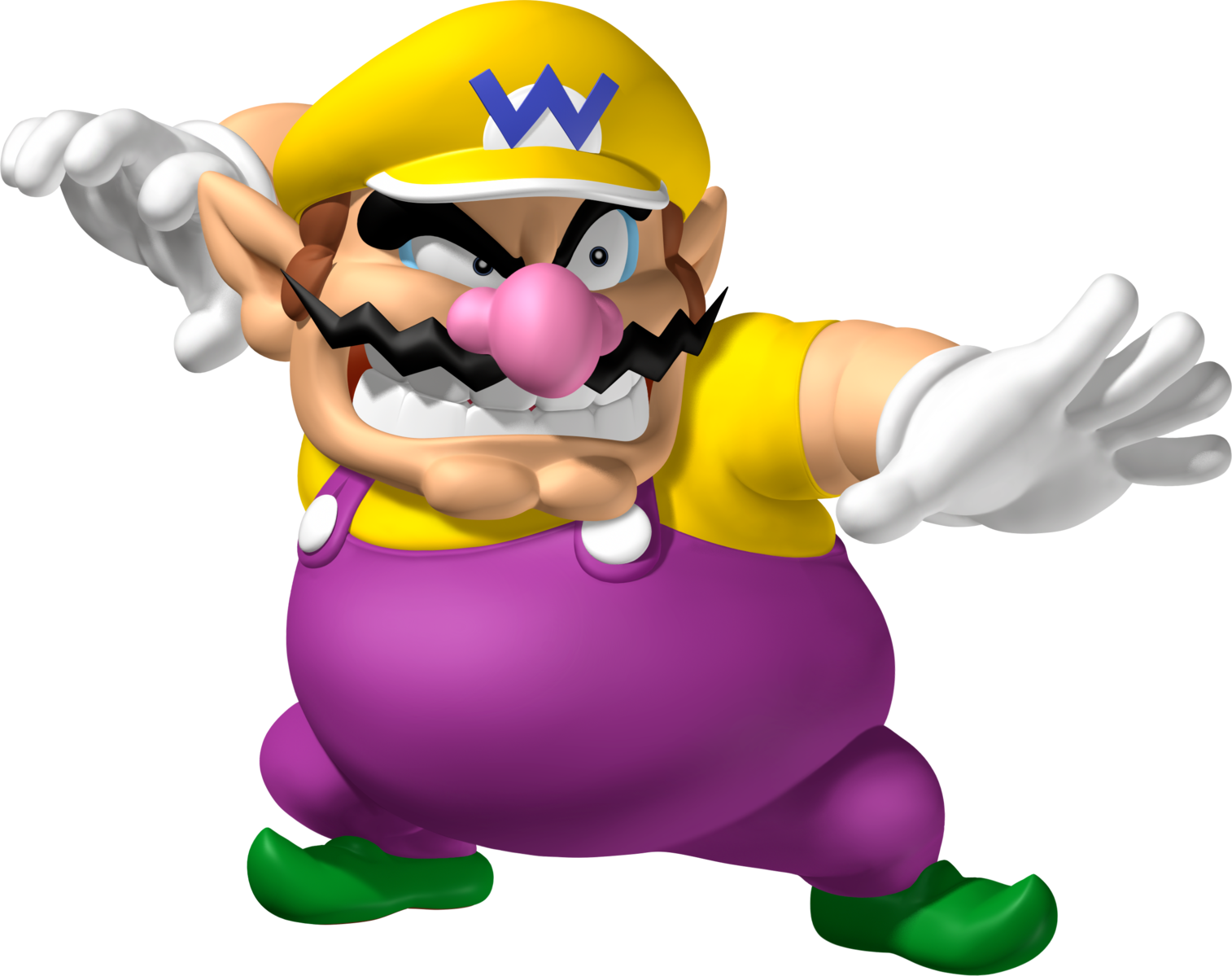 Posing Wario Blank Meme Template