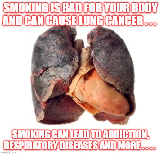 Smoker sick unhealthy lungs - Imgflip