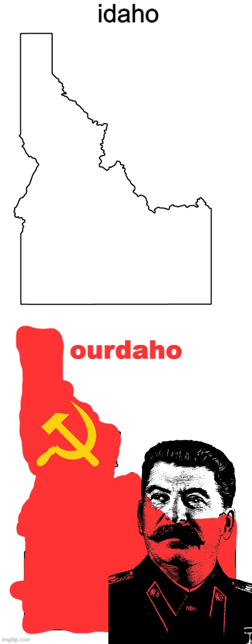 ourdaho | idaho; ourdaho | image tagged in blank white template | made w/ Imgflip meme maker