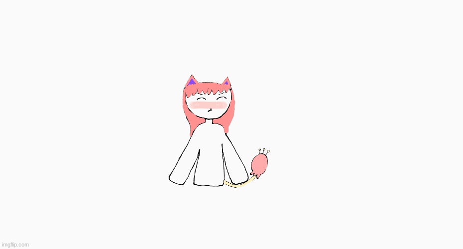 lmao me attempting to draw myself as a skitty gijinka go brrr | made w/ Imgflip meme maker