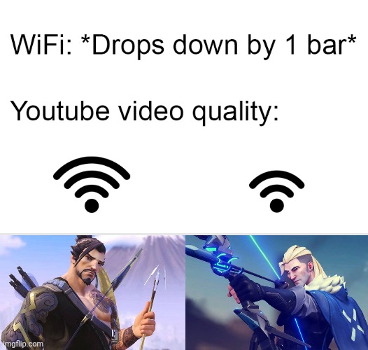 hanzo | image tagged in wifi drops | made w/ Imgflip meme maker