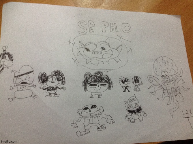 Took me a while | image tagged in drawings,sr pelo,mokey,spooky month,wahoo,comedy | made w/ Imgflip meme maker