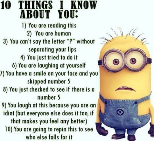 10 things I know about you Blank Meme Template