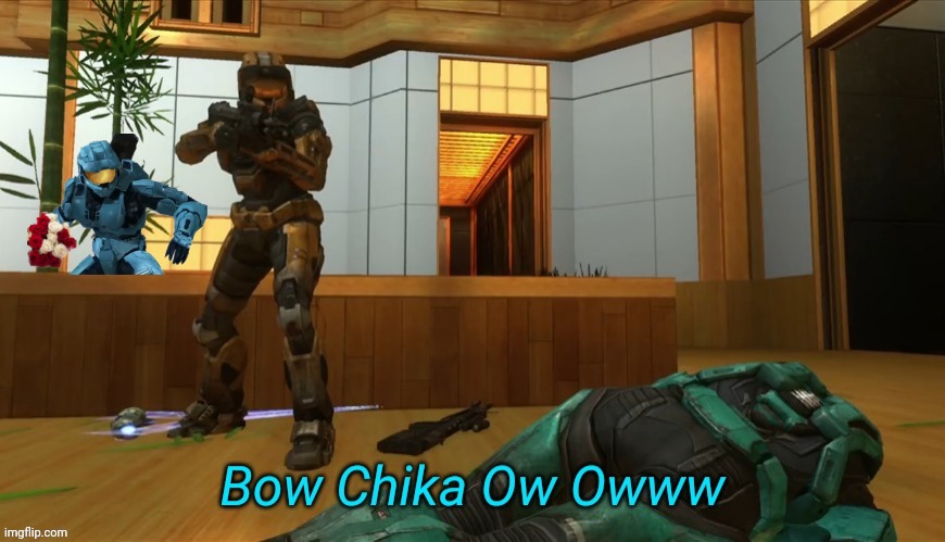 Should I do like a game. Where whoever finds Flowers Tucker first gets 10 upvotes or something | image tagged in bow chika ow ow | made w/ Imgflip meme maker