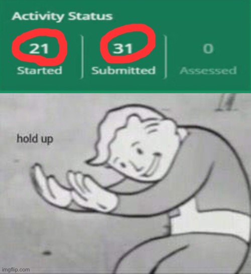 Wait wut? | image tagged in fallout hold up | made w/ Imgflip meme maker