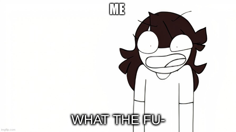 Jaiden Animations What the Fu- | ME | image tagged in jaiden animations what the fu- | made w/ Imgflip meme maker