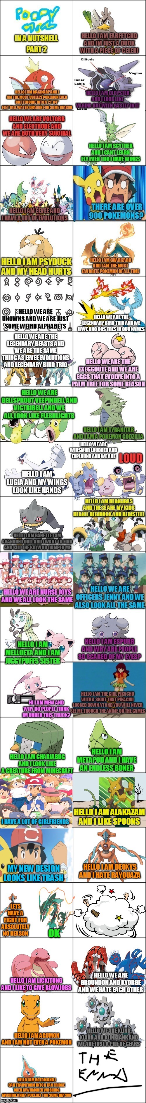 pokemon  in a nutshell | image tagged in memes,funny,pokemon,in a nutshell,nutshell | made w/ Imgflip meme maker