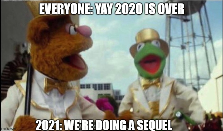 let's hope this isn't the case | EVERYONE: YAY 2020 IS OVER; 2021: WE'RE DOING A SEQUEL | image tagged in we're doing a sequel | made w/ Imgflip meme maker