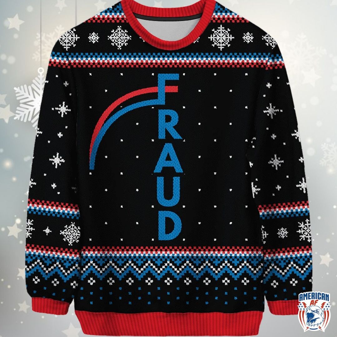 High Quality Voter fraud Christmas sweater Blank Meme Template