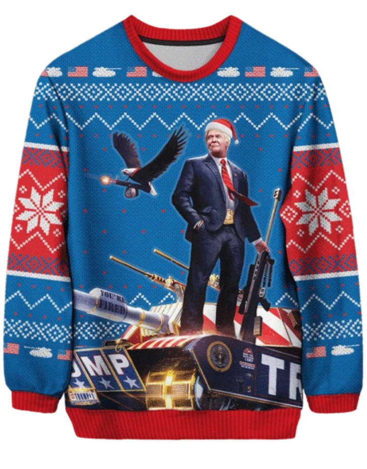 High Quality Trump Christmas sweater Blank Meme Template