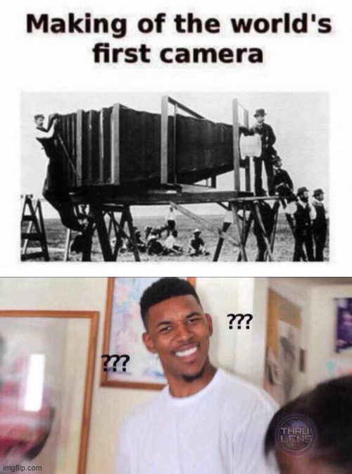 What? | image tagged in black guy confused,camera | made w/ Imgflip meme maker