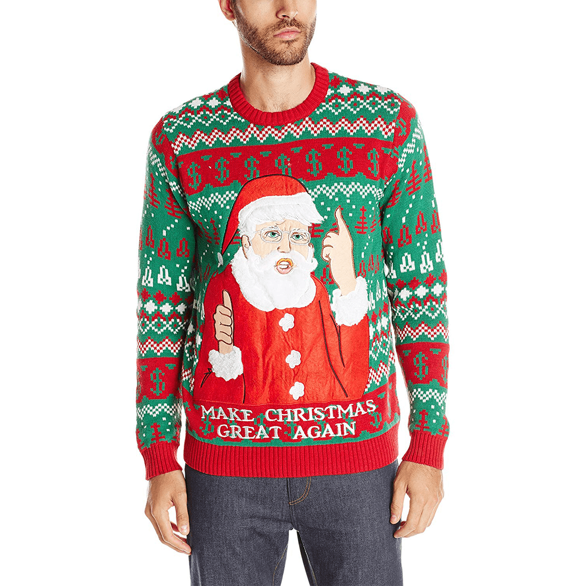 High Quality Make Christmas Great Again sweater Blank Meme Template