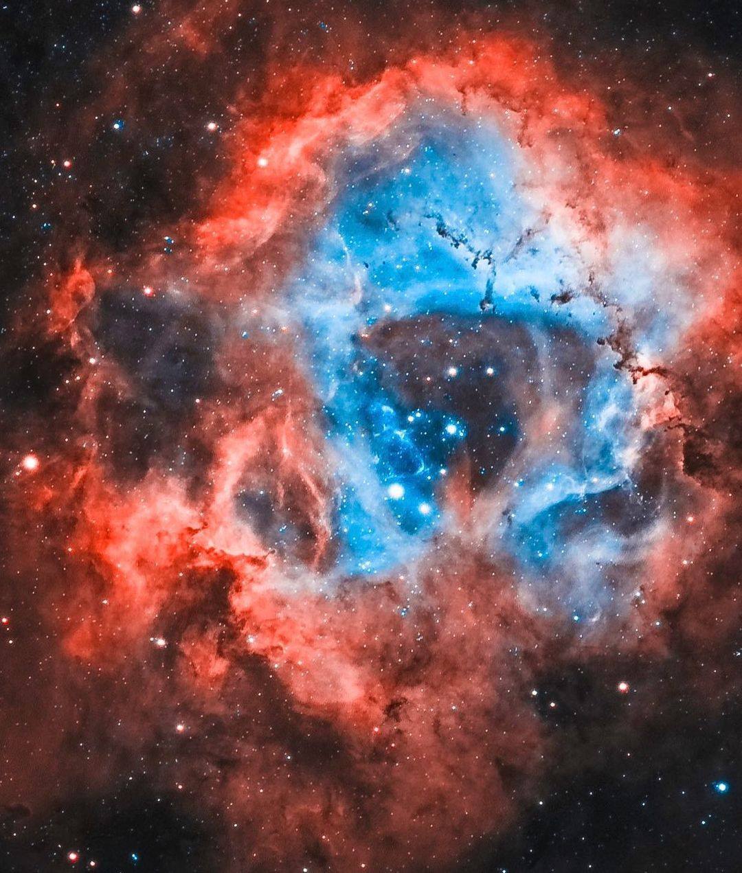 High Quality The Skull in the Rosette Nebula Blank Meme Template