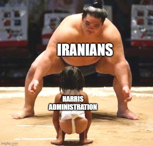This isn't going to be pretty | IRANIANS; HARRIS ADMINISTRATION | image tagged in memes,harris administration,stupid liberals,iranians,terrorism,proxy wars | made w/ Imgflip meme maker