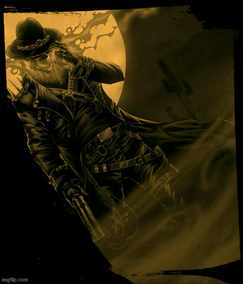 Wild West Ghost Rider | image tagged in wild west ghost rider | made w/ Imgflip meme maker