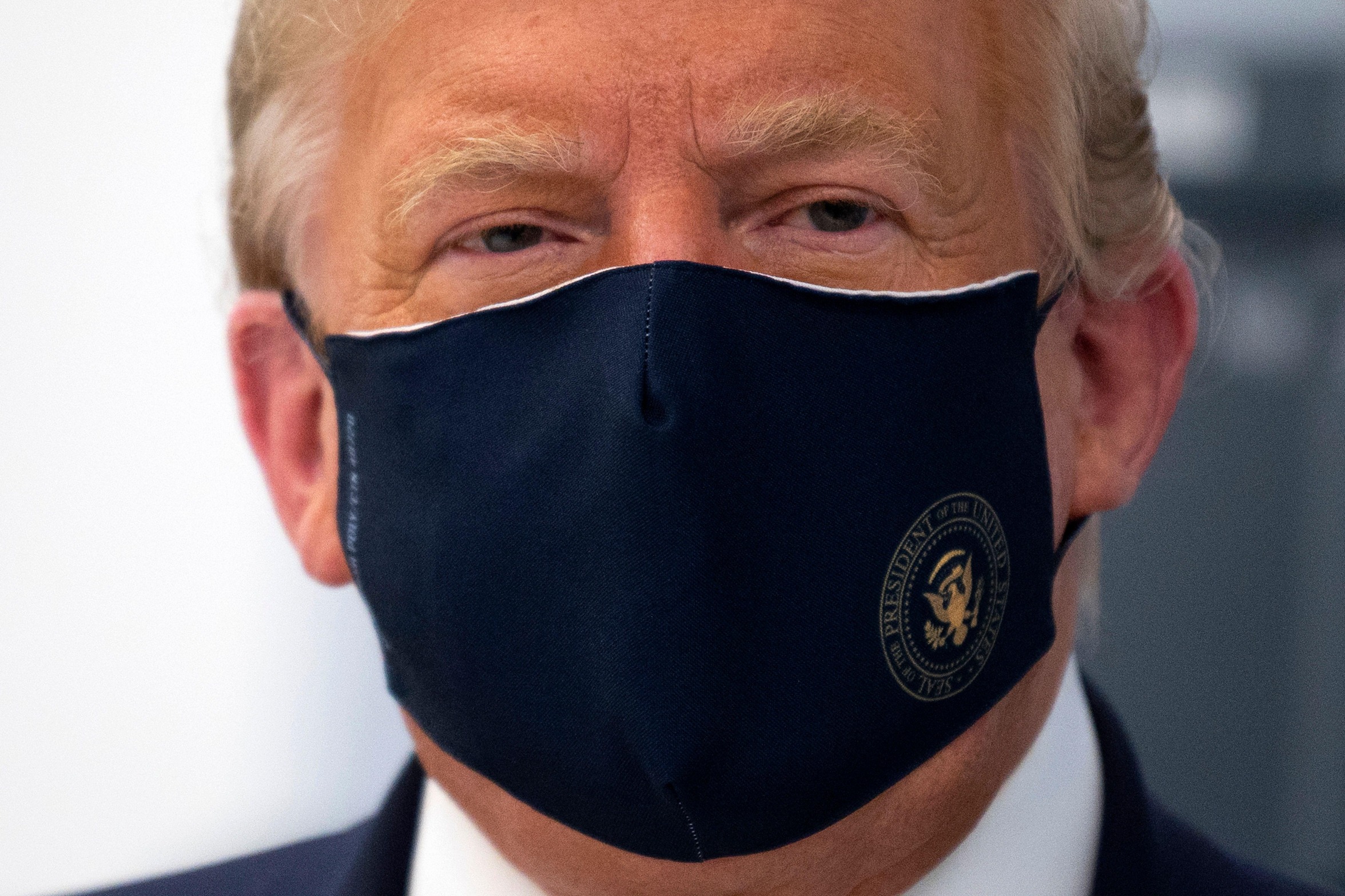 Trump In Mask Blank Meme Template