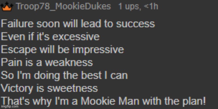 Mookie = man | made w/ Imgflip meme maker