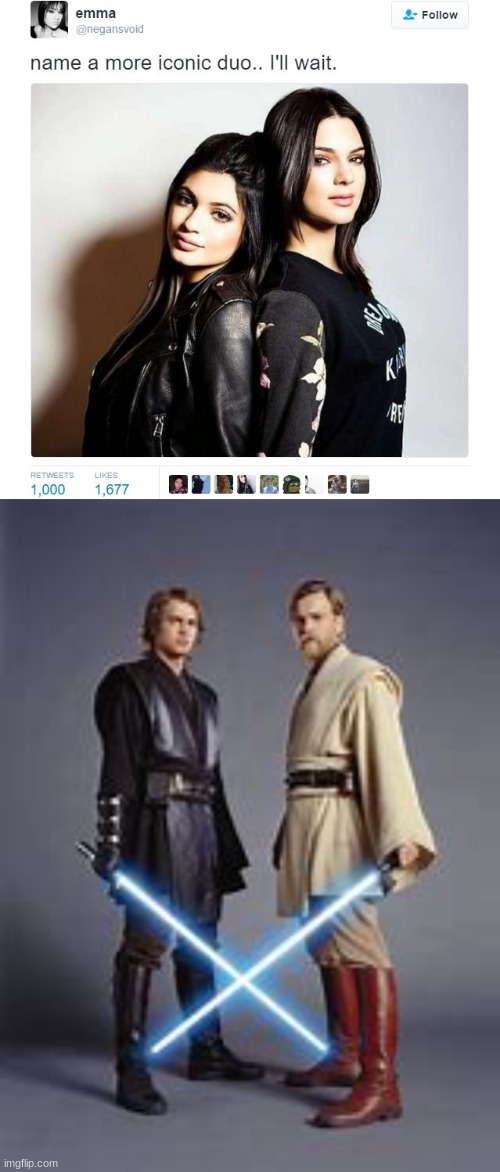 For the clone wars | image tagged in name a more iconic duo | made w/ Imgflip meme maker