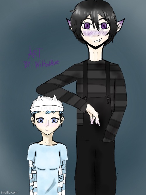 the dudes name is Mitch and the girl is Sakura | image tagged in drawing | made w/ Imgflip meme maker