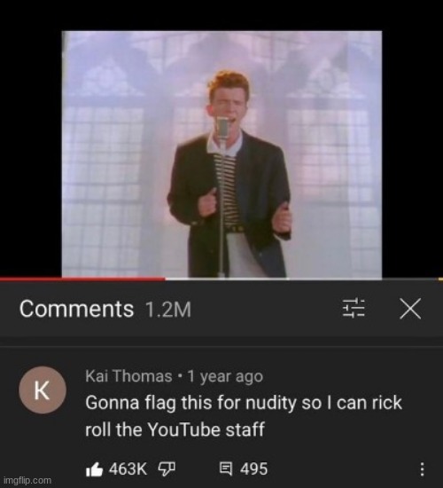 This is GENIUS!!! | image tagged in memes,funny,rickroll,rick astley,never gonna give you up,genius | made w/ Imgflip meme maker