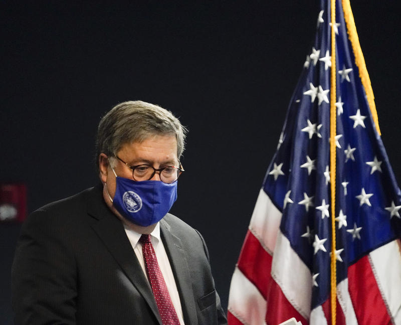 William Barr flag Blank Meme Template